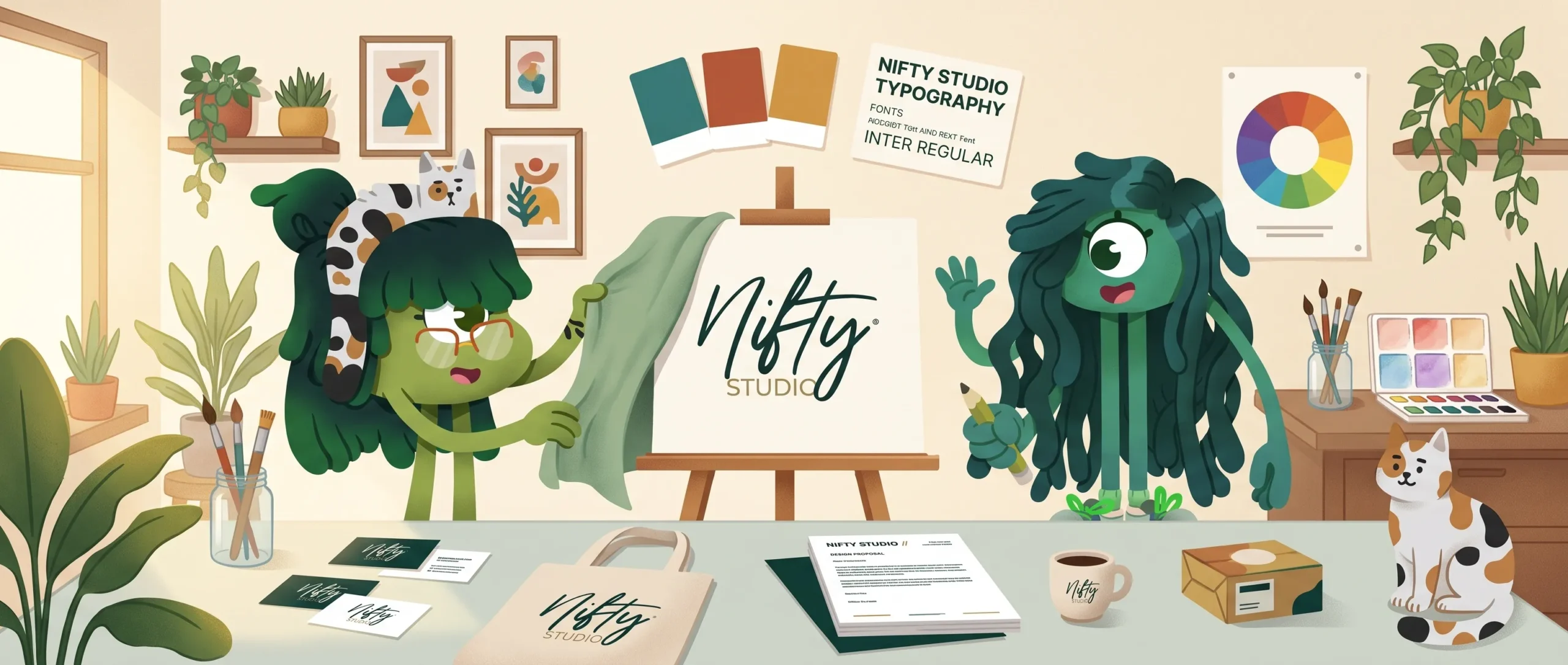 Brand identity design elements