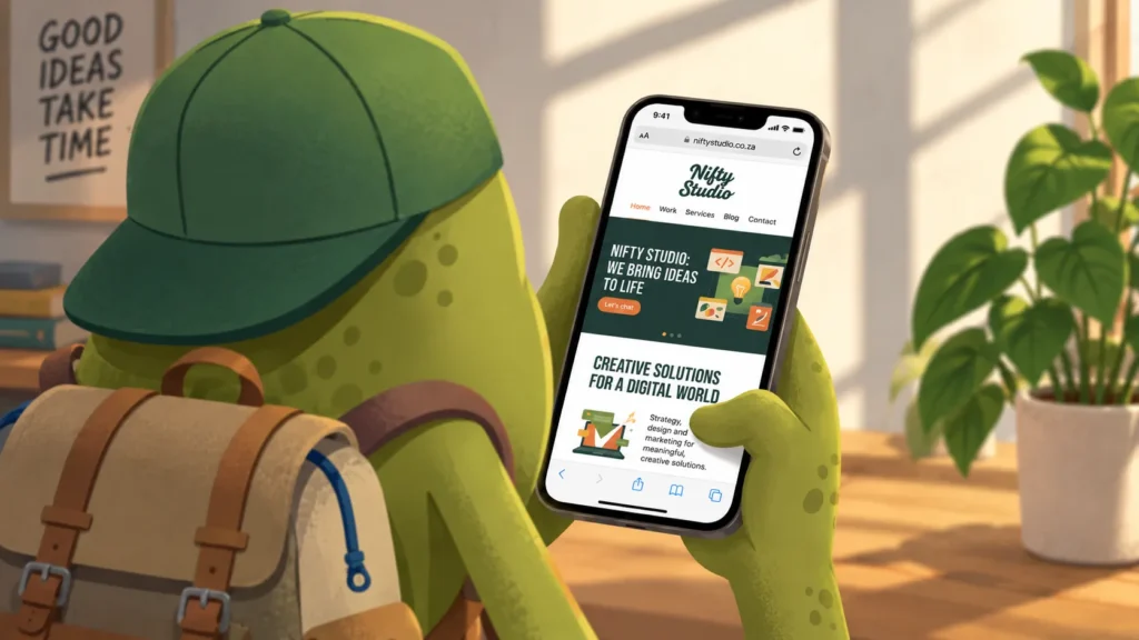 Mobile-optimised website design